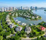 Toàn cảnh khu Chateau Phú Mỹ Hưng với biệt thự siêu sang ven sông