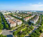 Toàn cảnh khu Mỹ Giang Phú Mỹ Hưng với biệt thự và nhà phố cao cấp